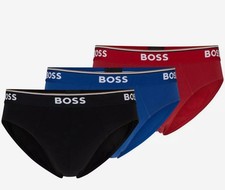 Image of Hugo Boss Cotton Stretch Low Rise Briefs 3-Pack Size L