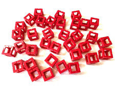 Rokenbok System Accessories: Single Block Cubes, Cube Sections, Red - Lot of 35