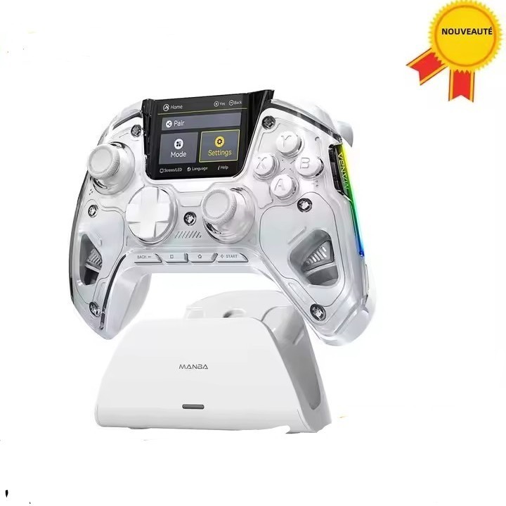 Manba One V2 Manette sans fil RGB avec station de charge noire