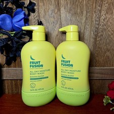 2 Bath Body Works Fruit Fusion Banana Blend Moisturizing Body Washes