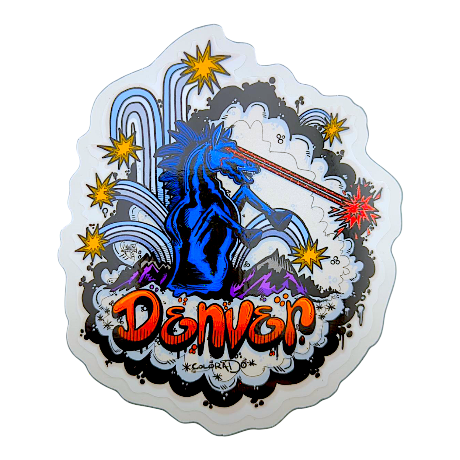 Vincent Gordon Blucifer Sticker | eBay