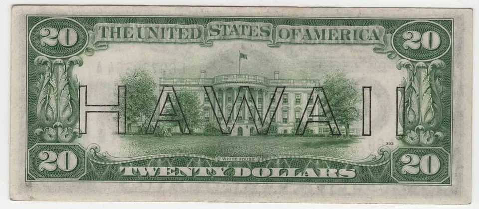 1934A Hawaii $20 FR# 2305 PCGS 55 PPQ WWII Emergency Issue FRN FR.2305 PQ 1934 A - Image 4 of 4