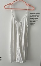 NWT Uniqlo x Alexander Wang AIRism Sheer Slip Dress White Size S Sealed Package
