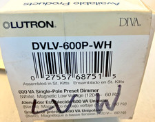 LUTRON DIVA LOW VOLTAGE SINGLE POLE PRESET DI...
