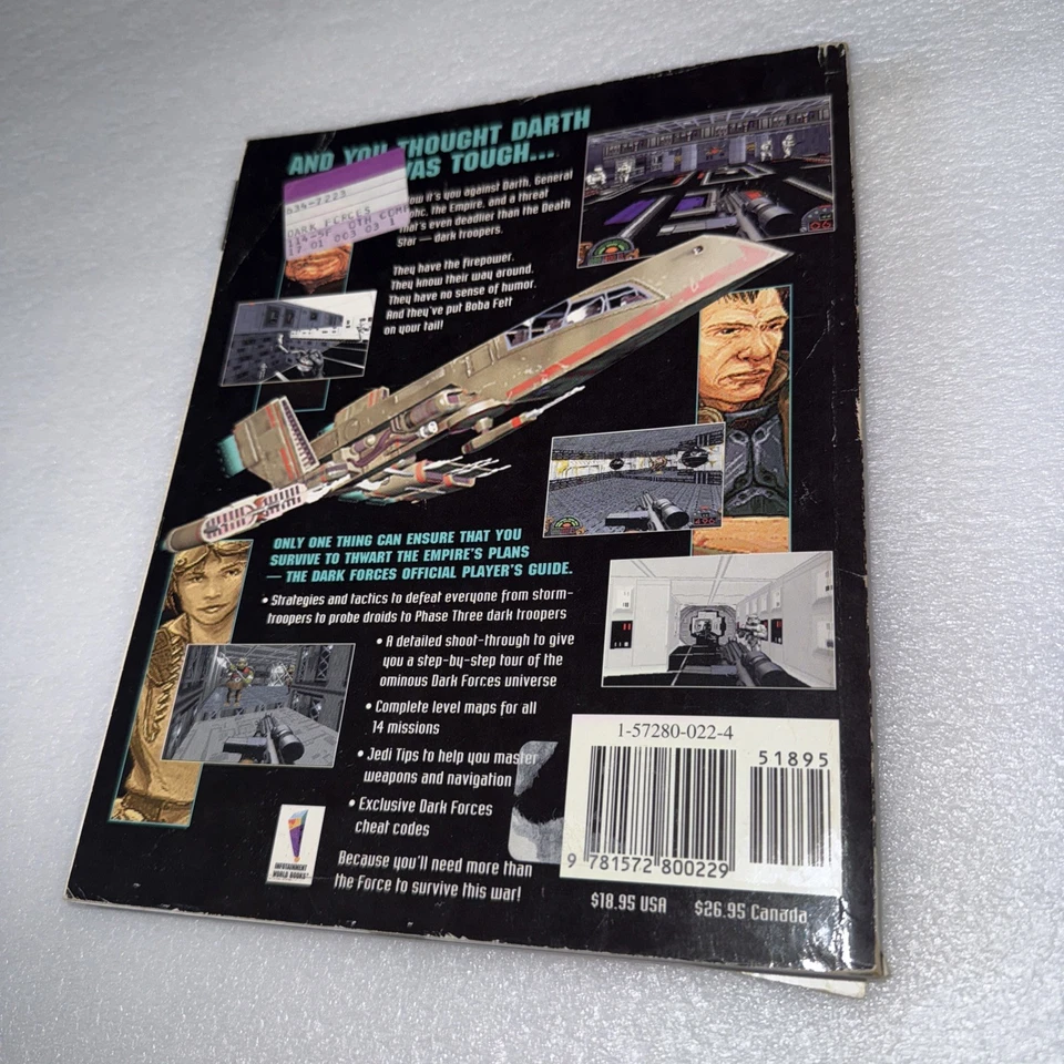 Star Wars Dark Forces official Player's Guide strategy guide Gc used rare book - Image 2 of 4