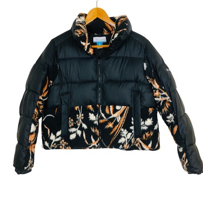 Columbia Women's Leadbetter Point Puffer Jacket Sz XL Sherpa Hybrid  Polyester - Main Image