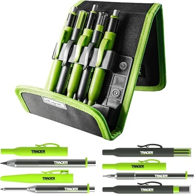 Kit de marcadores de construcción Tracer AMK5-PRO 5 piezas serie PRO en estuche de almacenamiento