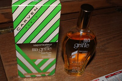MA GRIFFE Perfume CARVEN PARIS 3.3 fl oz/100 ml  Eau De Toilette  90% FULL USED