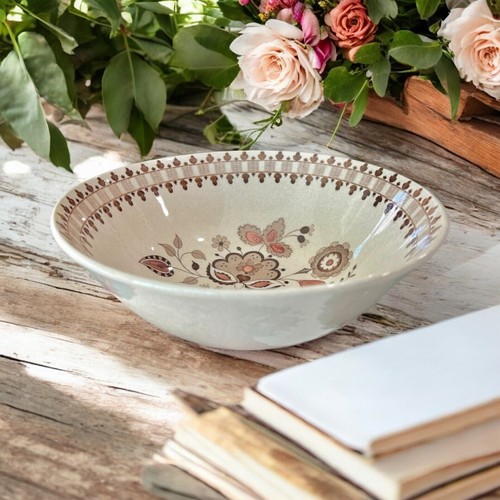 Vintage Johnson Bros Jamestown braune runde Schale England Staffordshire gebraucht - Bild 2 von 13