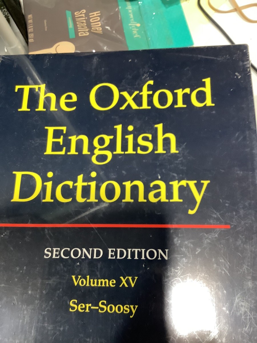 The Oxford English Dictionary BOOK 2nd Edi Volume XV Ser-Soosy NEW