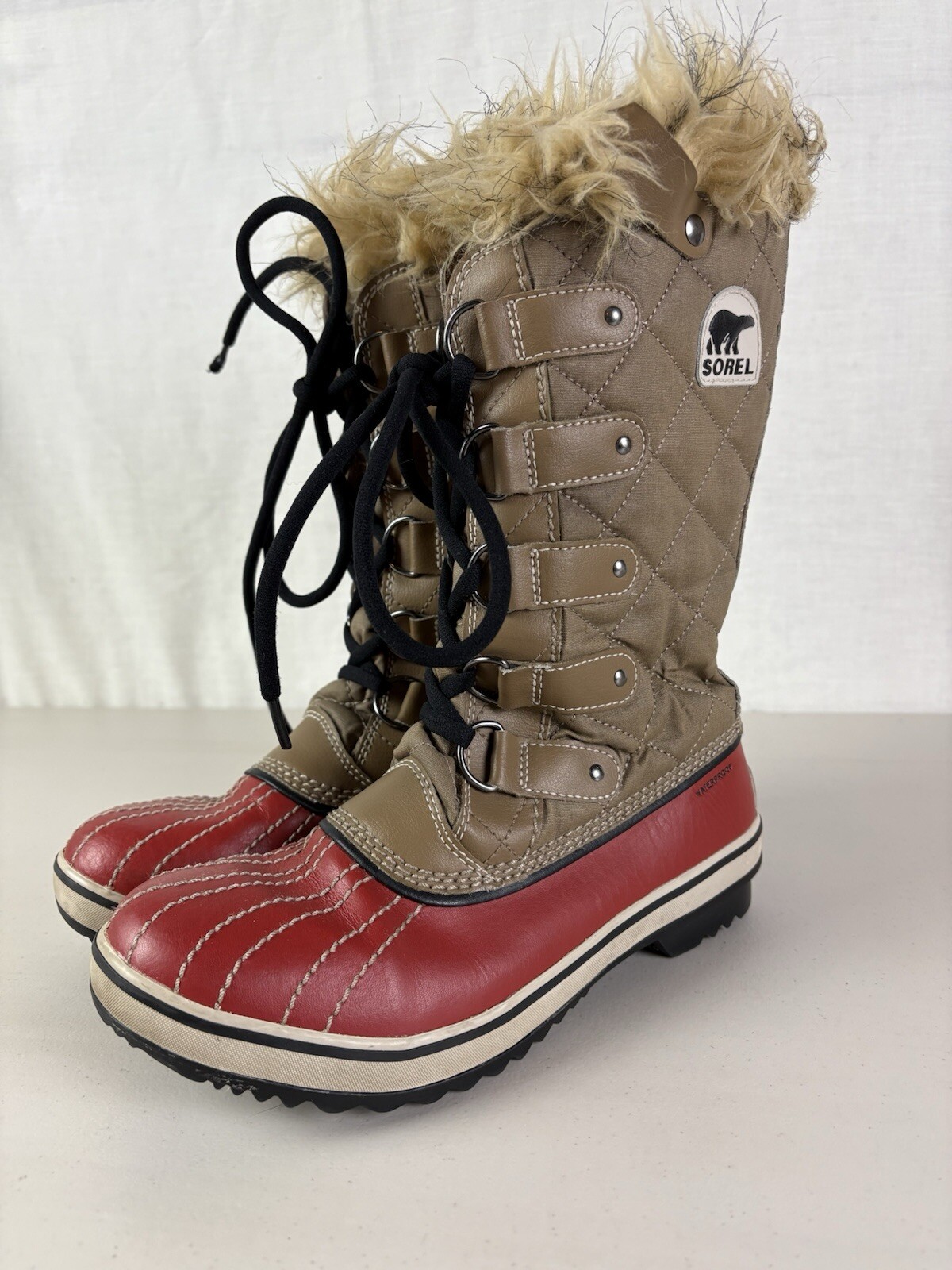SOREL Women's Trail Tofino Joan Snow Boots in Autumn Bronze Red Size 7.5 NL1909-239-image