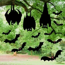 Bats Halloween Decoration 13 Pieces Outdoor Indoor Hanging 3D Gawden
