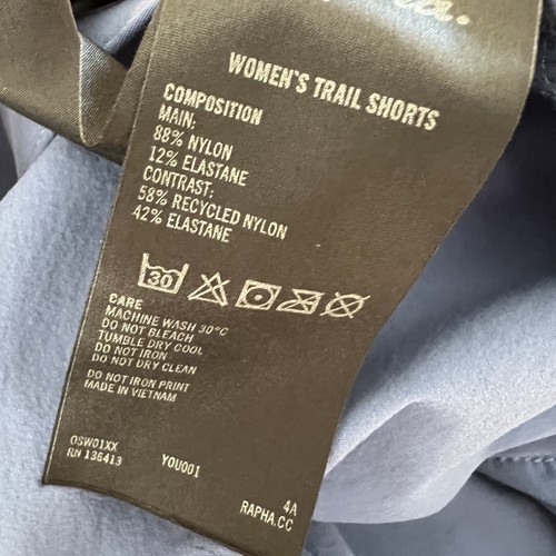 Pantalones Cortos de Trail Rapha para Mujer Talla XL Ciclismo de Montaña Elastizados Bolsillos con Cremallera Azul - Imagen 7 de 11