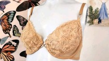 Vintage Victorias Secret Gold Label Lace Bra 36c Made In Usa Lingerie