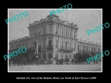 OLD 8x6 HISTORIC PHOTO OF ADELAIDE SA THE BOTANIC HOTEL ON NORTH Tce c1880