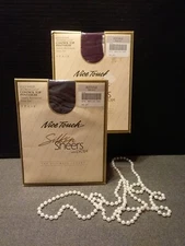 VTG Sears Nice Touch Silken Sheers Average Lycra Pantyhose 2 Pair▪ NEW OLD STOCK