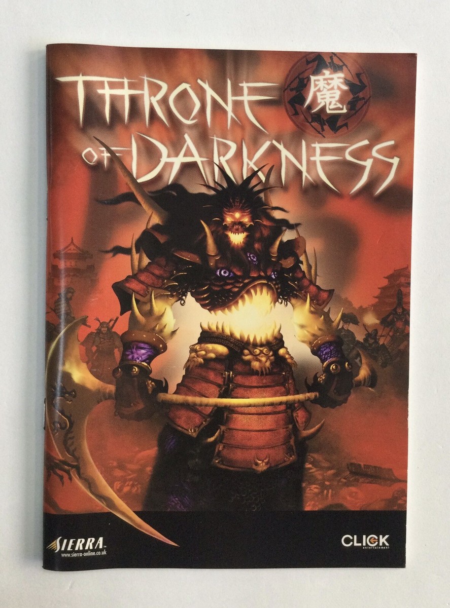 Jeu PC Throne Of Darkness - Big Box (grande Boîte) - État Correct, Origine Italie
