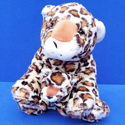 WAL-MART LEOPARD MIT BABY 30 CM STOFFTIER DSCHUNGEL LEPPARD PLÜSCHTIER