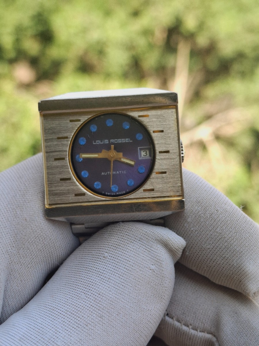 Unique Rare Louis Rossel with NSA Bracelet  Automatic Swiss Watch Vintage 1970s View 5