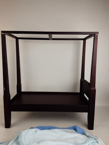American Girl Doll Elizabeth's Wooden Tall Post Canopy Bed Retired READ - Picture 22 of 24