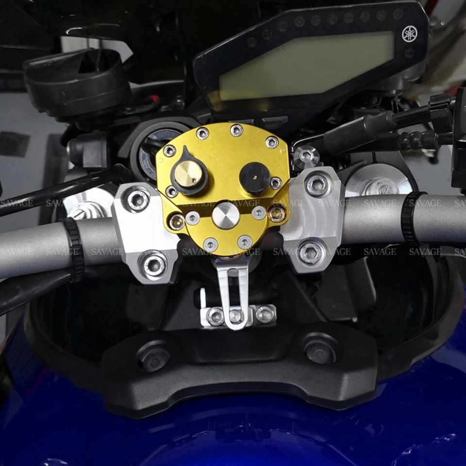 Amortiguador de dirección ajustable CNC control de seguridad para YAMAHA FZ-09 MT-09 Foto 2 de 4