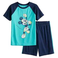 Disney's Mickey Mouse Boys 4-12 Raglan Tee  Shorts Set by Jumping Beans 