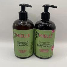 Mielle Rosemary Mint Nourishing Strengthening Daily Shampoo + Conditioner 12Oz