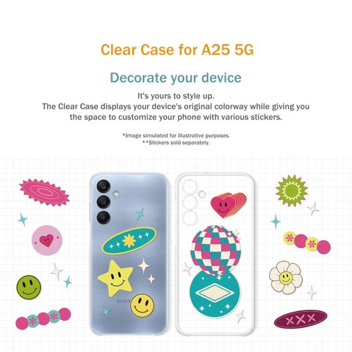 Original Samsung Official Galaxy A25 5G Clear Case (EF-QA256) - Picture 8 of 11