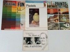 Vintage Art Instruction Books Painting Lot Walter Foster and Bill Alexander