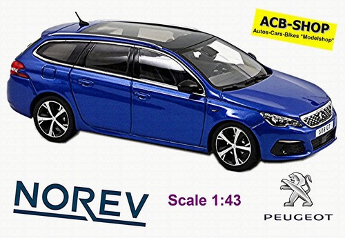 Peugeot 308 SW GT III Kombi 2021 P51 Vertigo Blue metallic 1:43 Norev 473940