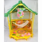 Vintage 1987 Barbie Island Fun Hut Playset Mattel 4144 Hammock Tropical Parts