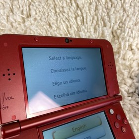 Nintendo &ldquo;New&rdquo; 3DS XL Metallic Red Handheld Console System RED-001 Tested