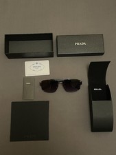 PRADA Men's Sunglasses Linea Rossa Psb51s Black Frame