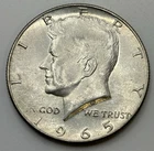 1965 Kennedy Half Dollar BU Uncirculated Mint State 40% Silver 50c US Coin X-506