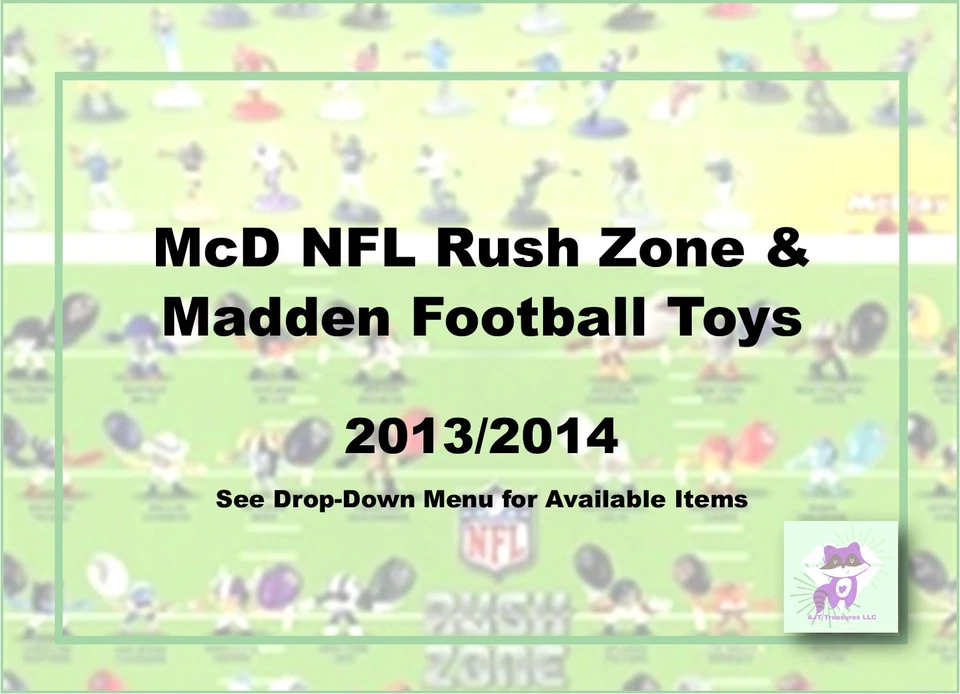 McDonald's 2013/2014 NFL Rush Zone & Madden Football Toys-Pick! - Image 1 of 1