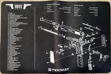 TekMat Handgun Cleaning Mat 1911