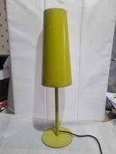 IKEA TALVIK METAL RETRO TABLE BEDSIDE LAMP Lime Green Pierced Shade Desk Lamp