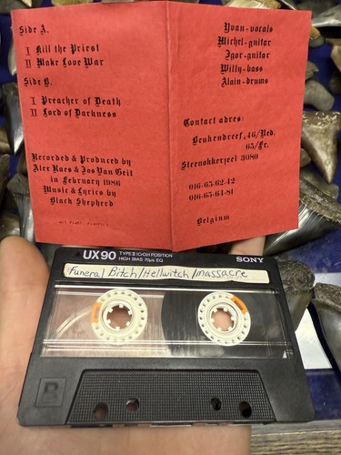 1986 BLACK SHEPHERD UNITED EVIL FORCES DEMO DEATH THRASH METAL BELGIUM RARE - Picture 3 of 6
