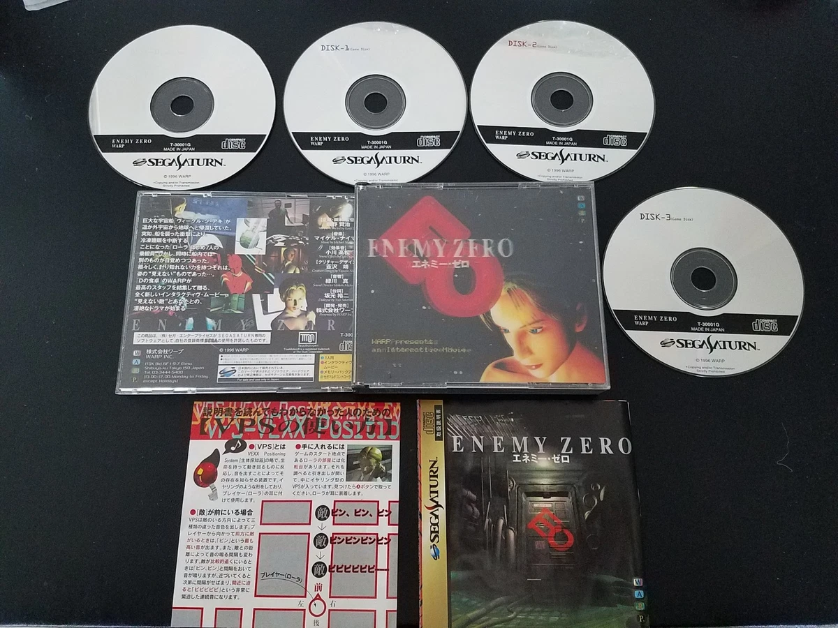 Jeu Sega Saturn Enemy Zero Japonais Import T-30001G Complet Boîtier