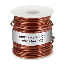 99.9% Soft Copper Wire 12 Gauge/2mm Diameter 59 Feet/18m 1.1 Pound Spool