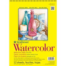 Strathmore Watercolor Spiral Paper Pad 9"X12"-12 Sheets