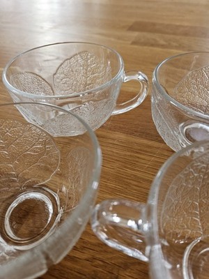 Luminarc Aspen/Blattmotiv Teegläser Bowle Tassen  - 4 Stück