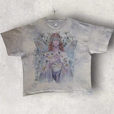 Camisa The Mountain 2001 Sheila Wolk Fairy Daisy Flowers rara talla 3XL - Imagen 1 de 4
