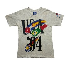 USA 1994 World Cup Umbro Soccer Vintage 90s Youth Medium T Shirt Single Stitch