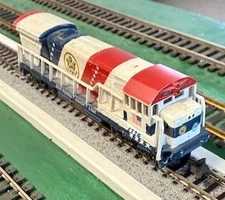 N scale Bachmann Seaboard Bicentennial U36B diesel powered loco circa 1972