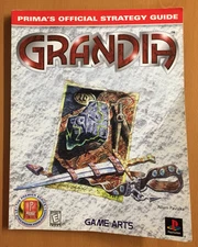 GRANDIA Prima's Official STRATEGY GUIDE Playstation PRIMA GAMES Walkthrough RPG