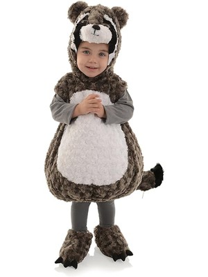 Belly Babies Plush Raccoon Costume Toddler 2T-4T Months
