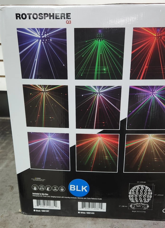 Chauvet DJ Rotosphere Q3 RGBW LED Mirror Ball Simulator Effect - Image 2 of 4