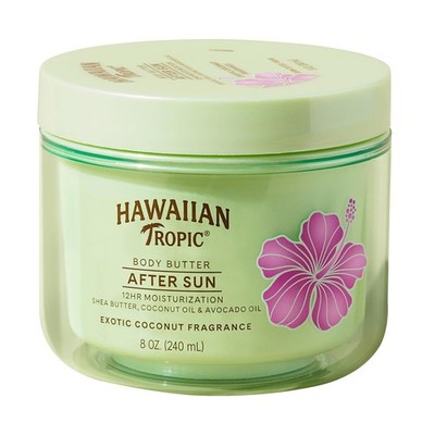 Hawaiian Tropic After Sun Body Butter with Coconut Oil, 12HR Moisture, 8 FL OZ