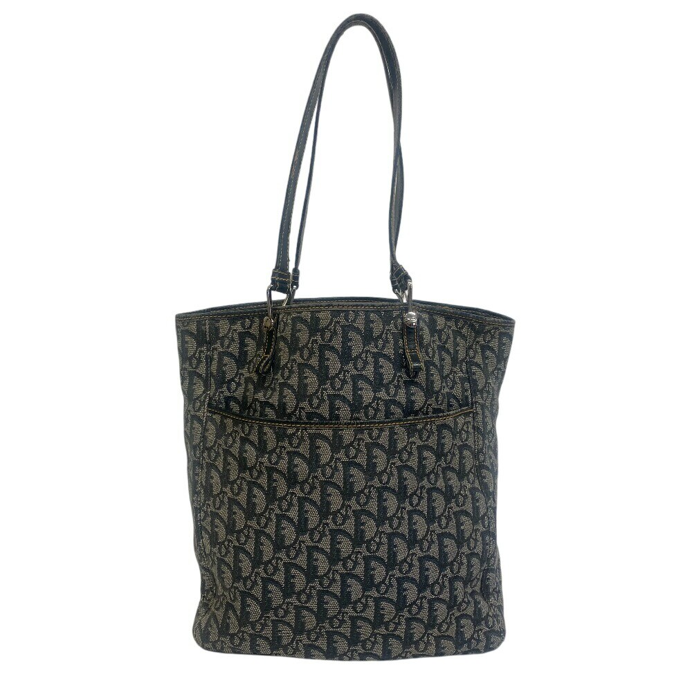 Christian Dior Trotter Canvas Shoulder Tote Bag